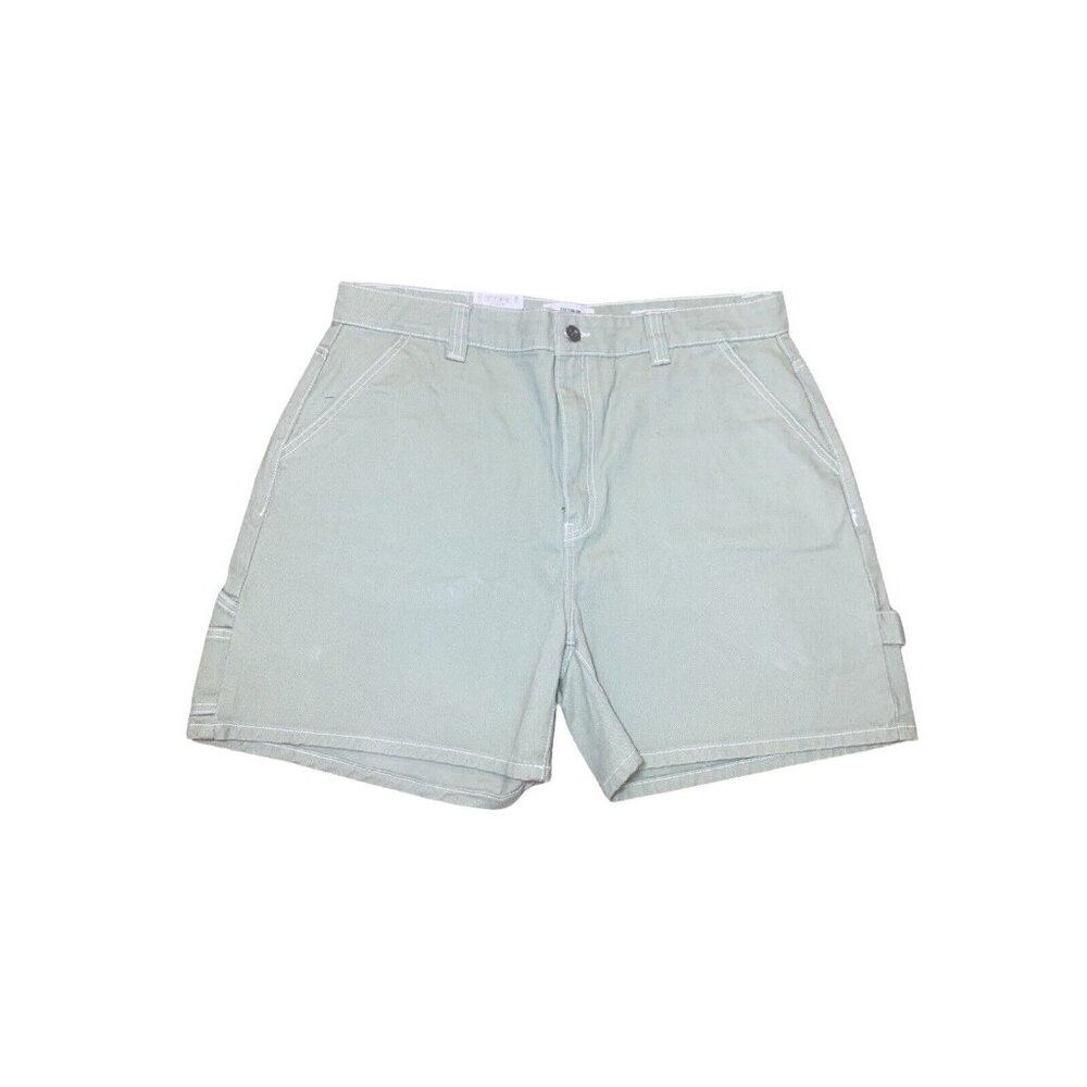 COTTON:ON Carpenter Soft Green Denim Women's Short Size 14
